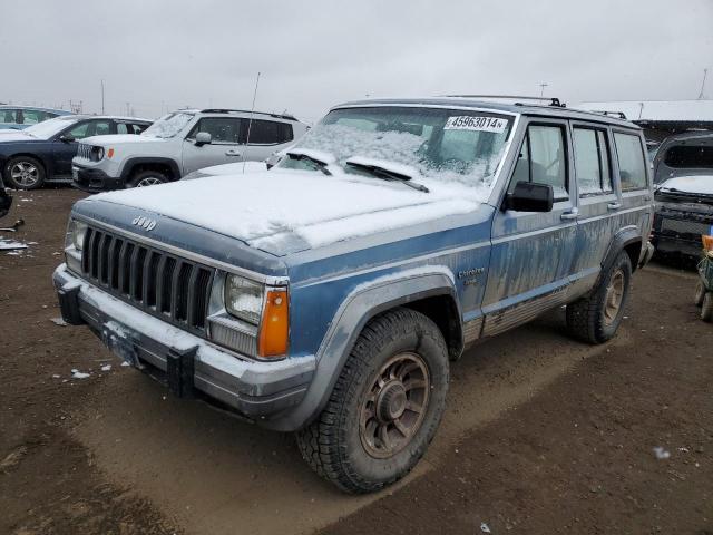 1J4FJ58L1KL582849 - 1989 JEEP CHEROKEE LAREDO BLUE photo 1