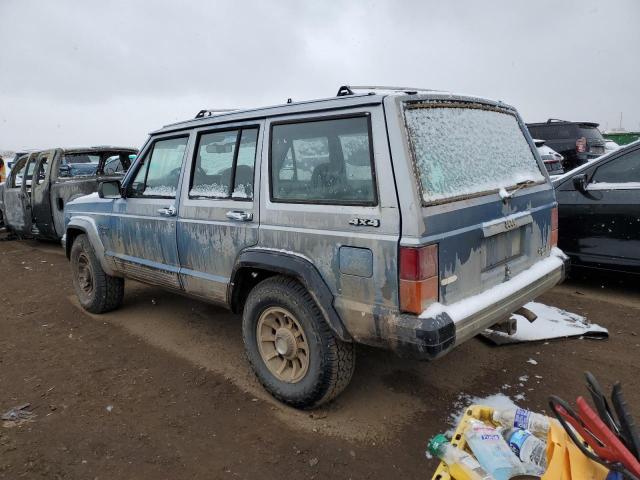 1J4FJ58L1KL582849 - 1989 JEEP CHEROKEE LAREDO BLUE photo 2