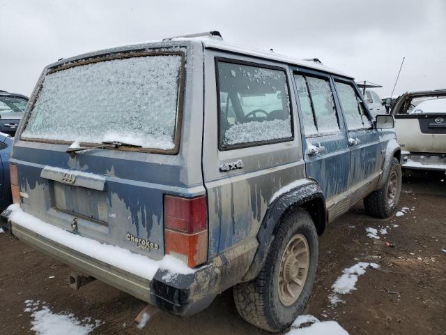 1J4FJ58L1KL582849 - 1989 JEEP CHEROKEE LAREDO BLUE photo 3