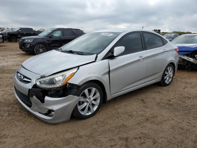 KMHCU4AE0EU763019 - 2014 HYUNDAI ACCENT GLS SILVER photo 1