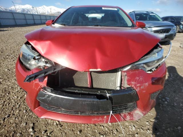 2T1BURHE6FC443141 - 2015 TOYOTA COROLLA L RED photo 5