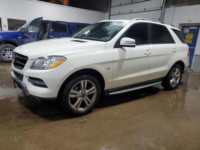 4JGDA5HB7CA020712 - 2012 MERCEDES-BENZ ML 350 4MATIC WHITE photo 1