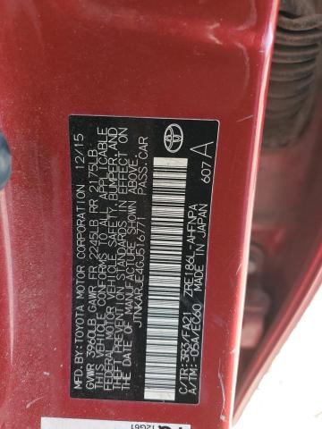 JTNKARJE4GJ516771 - 2016 TOYOTA SCION IM RED photo 13