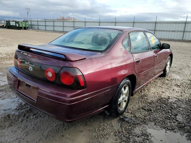 2G1WH52K049222413 - 2004 CHEVROLET IMPALA LS BURGUNDY photo 3