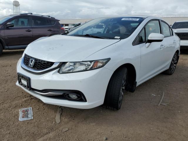 19XFB2F97FE206163 - 2015 HONDA CIVIC EXL WHITE photo 1