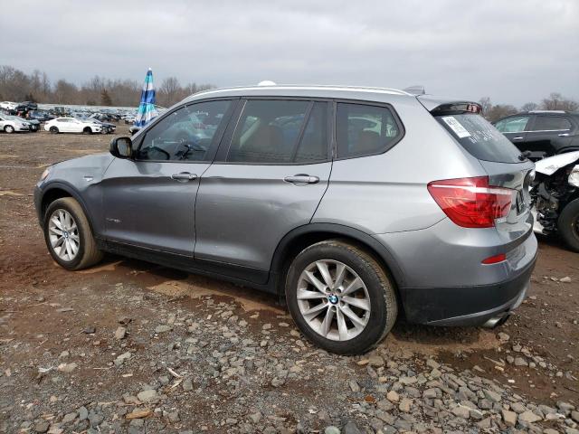 5UXWX9C53DL874251 - 2013 BMW X3 XDRIVE28I GRAY photo 2