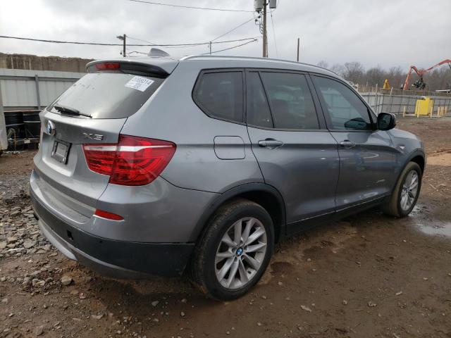 5UXWX9C53DL874251 - 2013 BMW X3 XDRIVE28I GRAY photo 3