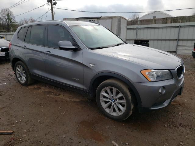 5UXWX9C53DL874251 - 2013 BMW X3 XDRIVE28I GRAY photo 4