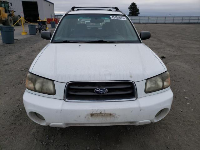 JF1SG656X4H743671 - 2004 SUBARU FORESTER 2.5XS WHITE photo 5