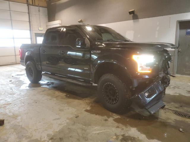 1FTEW1EG7HKE28356 - 2017 FORD F150 SUPERCREW BLACK photo 4