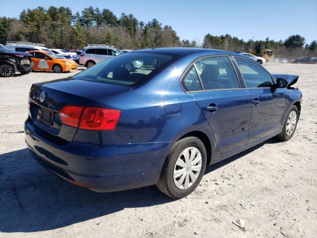 3VW2K7AJ7CM403202 - 2012 VOLKSWAGEN JETTA BASE BLUE photo 3