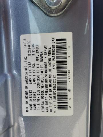 19UUB1F35GA002562 - 2016 ACURA TLX GRAY photo 12