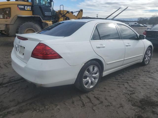 1HGCM66587A070567 - 2007 HONDA ACCORD EX WHITE photo 3