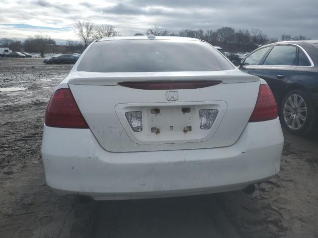 1HGCM66587A070567 - 2007 HONDA ACCORD EX WHITE photo 6