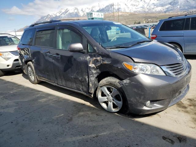 5TDYK3DC5DS280052 - 2013 TOYOTA SIENNA XLE CHARCOAL photo 4