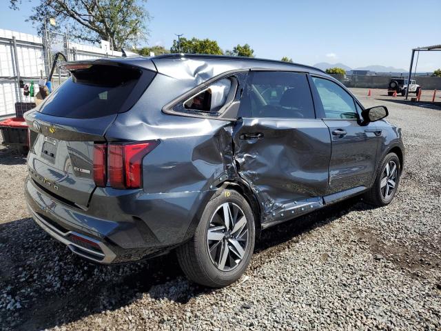 5XYRH4LF1MG014464 - 2021 KIA SORENTO EX GRAY photo 3