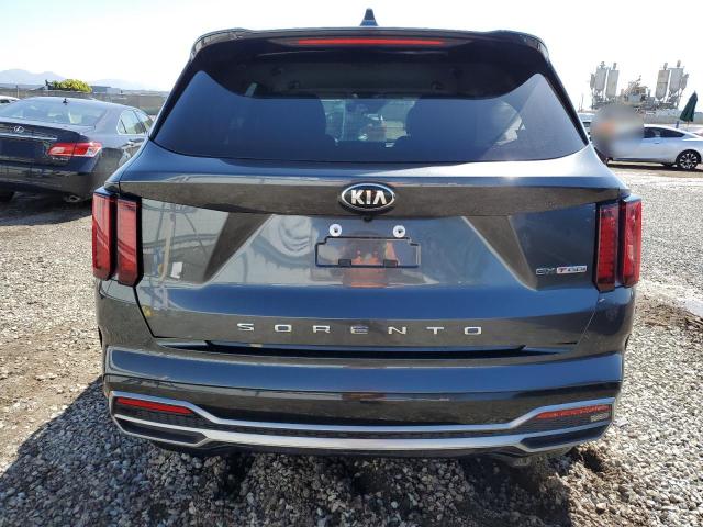 5XYRH4LF1MG014464 - 2021 KIA SORENTO EX GRAY photo 6