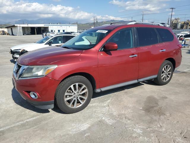 5N1AR2MMXEC615112 - 2014 NISSAN PATHFINDER S MAROON photo 1