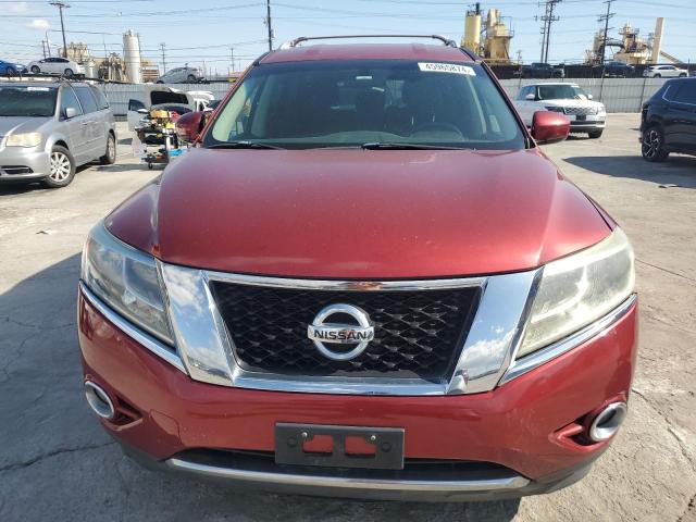 5N1AR2MMXEC615112 - 2014 NISSAN PATHFINDER S MAROON photo 5