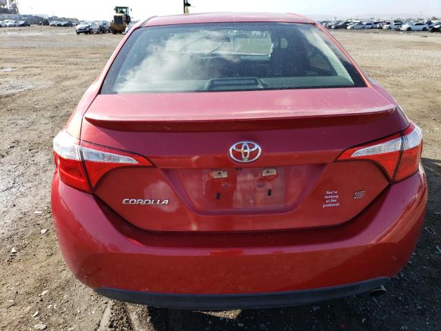 5YFBURHE6GP484080 - 2016 TOYOTA COROLLA L RED photo 6