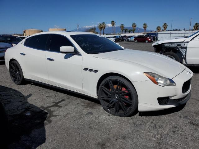 ZAM56RRA7E1079202 - 2014 MASERATI QUATTROPOR S WHITE photo 4