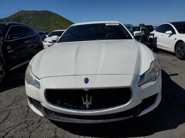 ZAM56RRA7E1079202 - 2014 MASERATI QUATTROPOR S WHITE photo 5