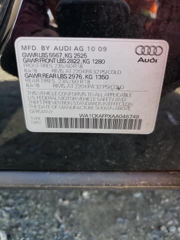 WA1CKAFPXAA046748 - 2010 AUDI Q5 PREMIUM BLACK photo 13