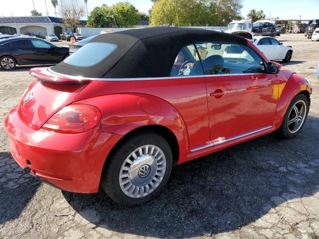 3VW5P7AT0EM804738 - 2014 VOLKSWAGEN BEETLE RED photo 3