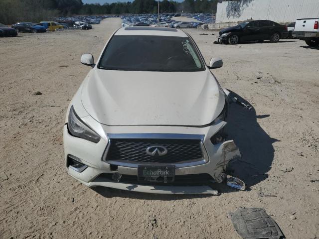 JN1EV7AR9JM430300 - 2018 INFINITI Q50 LUXE WHITE photo 5