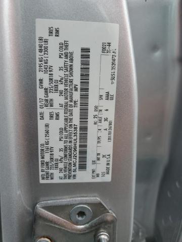 5LMCJ2C96HUL35387 - 2017 LINCOLN MKC SELECT Արծաթագույն լուսանկար 13