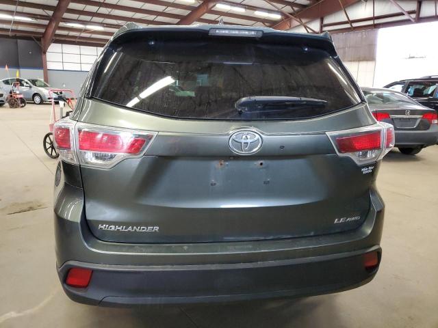 5TDBKRFH9ES043972 - 2014 TOYOTA HIGHLANDER LE GREEN photo 6