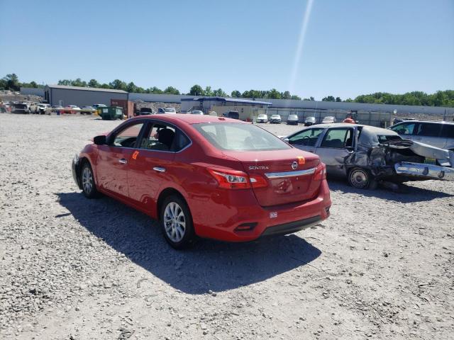 3N1AB7AP7JL647148 - 2018 NISSAN SENTRA S RED photo 3