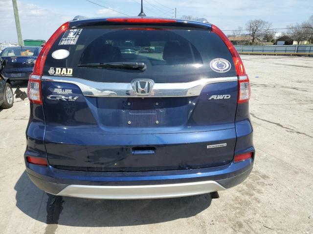 5J6RM4H91FL068055 - 2015 HONDA CR-V TOURING BLUE photo 6