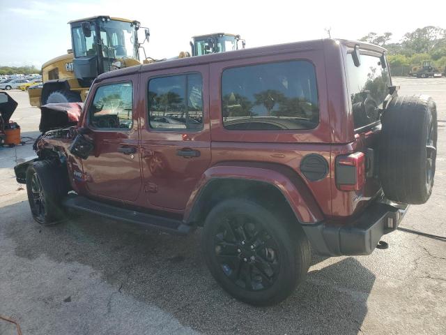 1C4JJXP66MW676993 - 2021 JEEP WRANGLER U SAHARA 4XE BURGUNDY photo 2