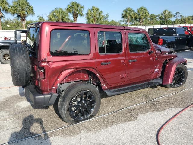 1C4JJXP66MW676993 - 2021 JEEP WRANGLER U SAHARA 4XE BURGUNDY photo 3
