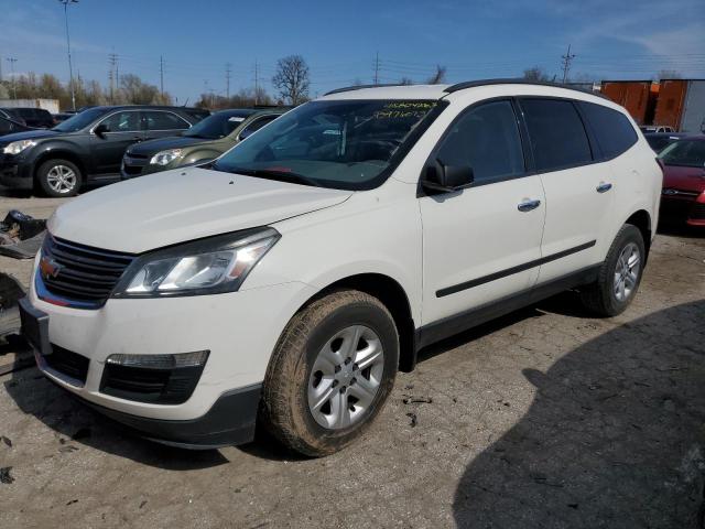 1GNKRFED0FJ189725 - 2015 CHEVROLET TRAVERSE LS WHITE photo 1