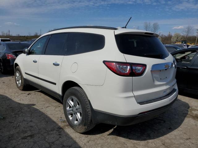 1GNKRFED0FJ189725 - 2015 CHEVROLET TRAVERSE LS WHITE photo 2