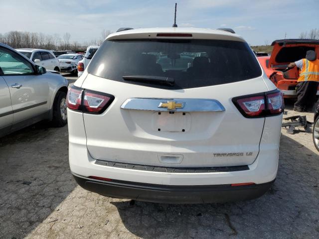 1GNKRFED0FJ189725 - 2015 CHEVROLET TRAVERSE LS WHITE photo 6