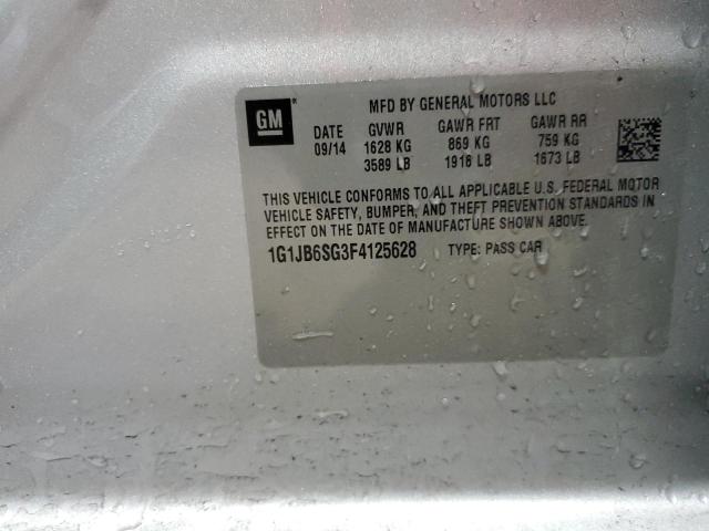 1G1JB6SG3F4125628 - 2015 CHEVROLET SONIC LS SILVER photo 12