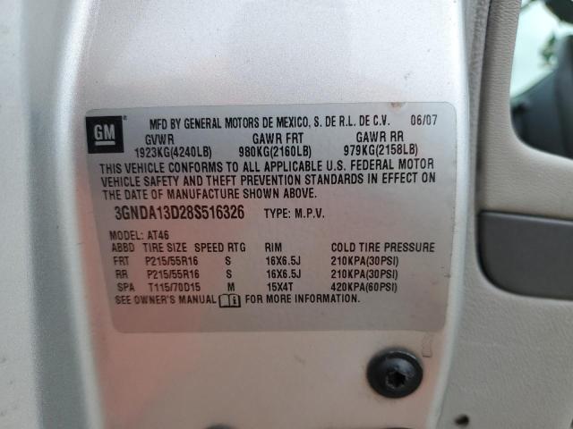 3GNDA13D28S516326 - 2008 CHEVROLET HHR LS 银色 照片 13