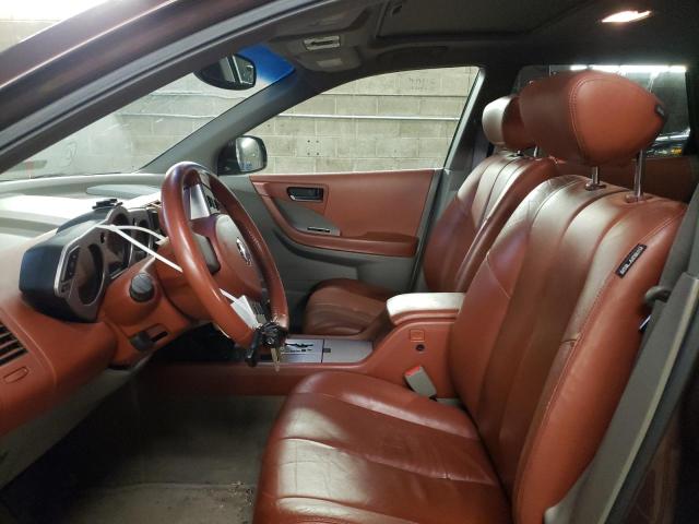 JN8AZ08TX4W218544 - 2004 NISSAN MURANO SL BROWN photo 7