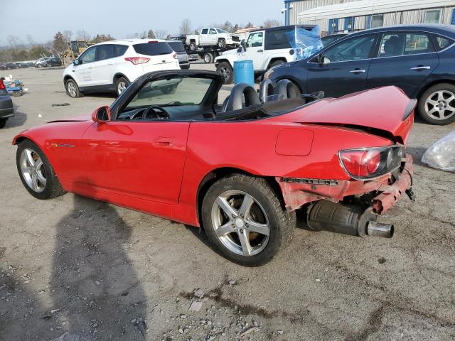 JHMAP11473T004605 - 2003 HONDA S2000 RED photo 2