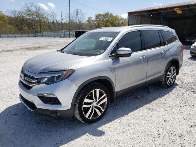 5FNYF6H03GB105510 - 2016 HONDA PILOT ELITE SILVER photo 1