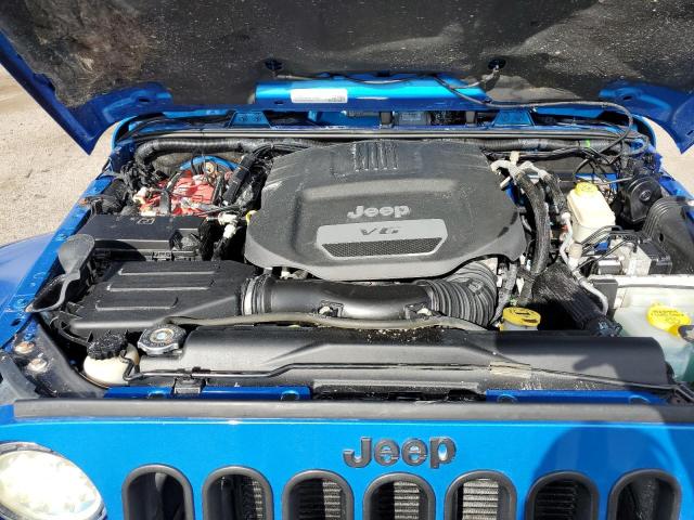 1C4HJWEG1FL718530 - 2015 JEEP WRANGLER U SAHARA BLUE photo 11