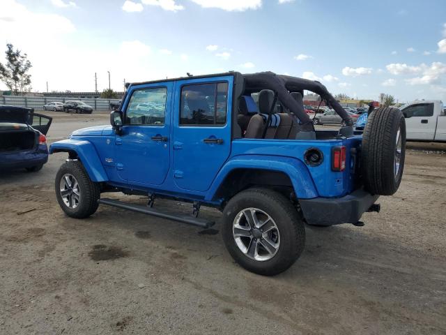 1C4HJWEG1FL718530 - 2015 JEEP WRANGLER U SAHARA BLUE photo 2