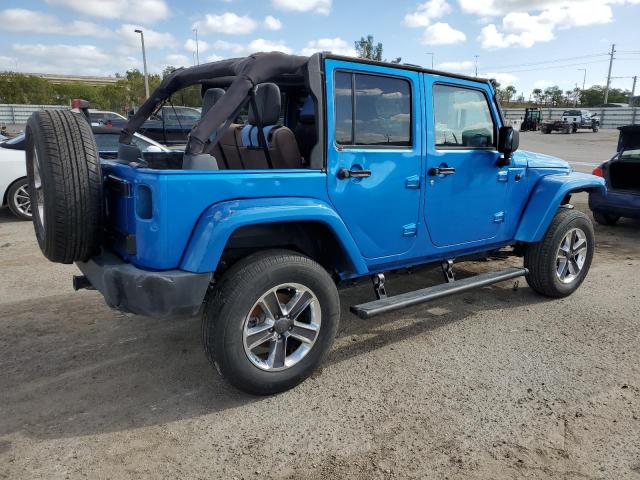 1C4HJWEG1FL718530 - 2015 JEEP WRANGLER U SAHARA BLUE photo 3