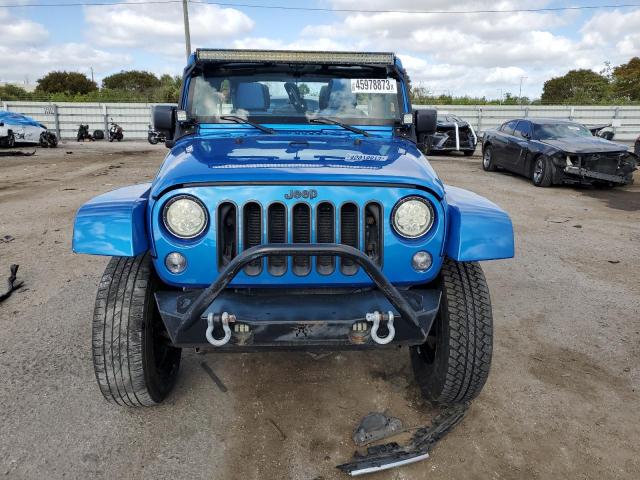 1C4HJWEG1FL718530 - 2015 JEEP WRANGLER U SAHARA BLUE photo 5