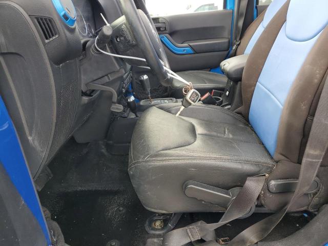 1C4HJWEG1FL718530 - 2015 JEEP WRANGLER U SAHARA BLUE photo 7