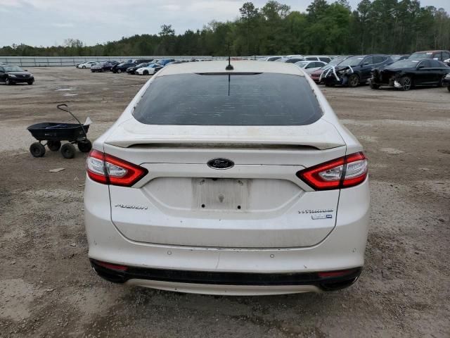 3FA6P0D93DR124922 - 2013 FORD FUSION TITANIUM WHITE photo 6