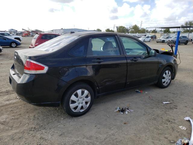 1FAHP34N18W151286 - 2008 FORD FOCUS S/SE BLACK photo 3